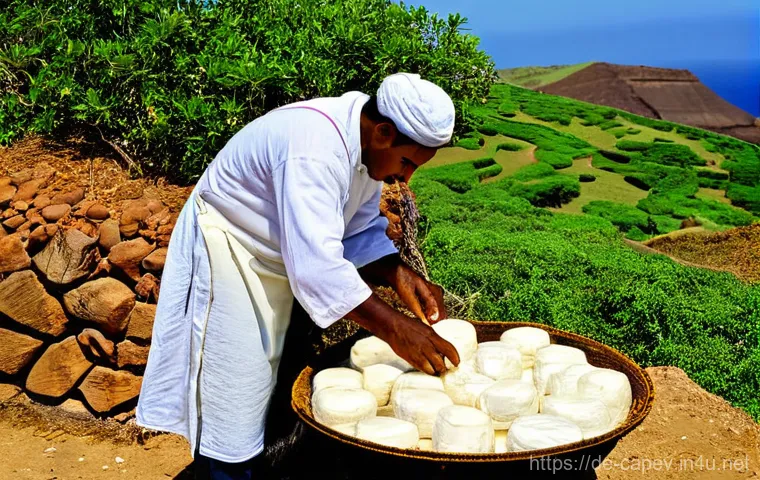 카보베르데 고트 치즈 - **Elegant Goat Cheese Pairing Experience**: A sophisticated yet cozy close-up of a beautifully curat...